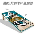 thumbnail image 5 of YouTheFan Jacksonville Jaguars 2'x4' Cornhole Board Set, 5 of 6
