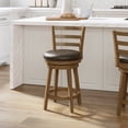 thumbnail image 9 of HH2 Home Ronan Wood Ladder Back Adjustable Height Swivel Stool, 9 of 22