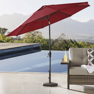 10x15 patio umbrella 10 ft Rectangular Large Offset - Perfect Shade Solution fade resistant Member's Mark 10' Premium Market