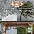 thumbnail image 5 of Backyard Discovery Arcadia Cedar Gazebo with PowerPort, Choose Size, 5 of 9
