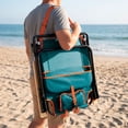 thumbnail image 3 of Logo Brands Miami Dolphins Reclining Beach Chair, 3 of 6
