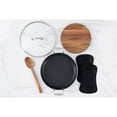 thumbnail image 5 of All-Clad Universal 3 Qt Pan With Acacia Wood Trivet, Spoon And Potholder Set, 5 of 10