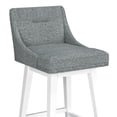 thumbnail image 16 of HH2 Home Upholstered Tapered Back Wood Adjustable Height Swivel Bar Stool, 16 of 19