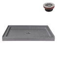 thumbnail image 3 of Streamline 48 in. x 36 in. Alcove Acrylic Shower Base With Center Drain, Drain Included Assorted Colors, 3 of 14