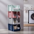 thumbnail image 3 of GreenMade InstaStack Stackable Storage Bins, 4 Pack, Assorted Colors, 3 of 12