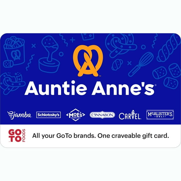 Auntie Anne's $25 Email Delivery Gift Card
