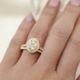 thumbnail image 11 of 2.0 CT. T.W. Round Cut Halo Diamond Ring & Band Set in 14K Gold, 11 of 13