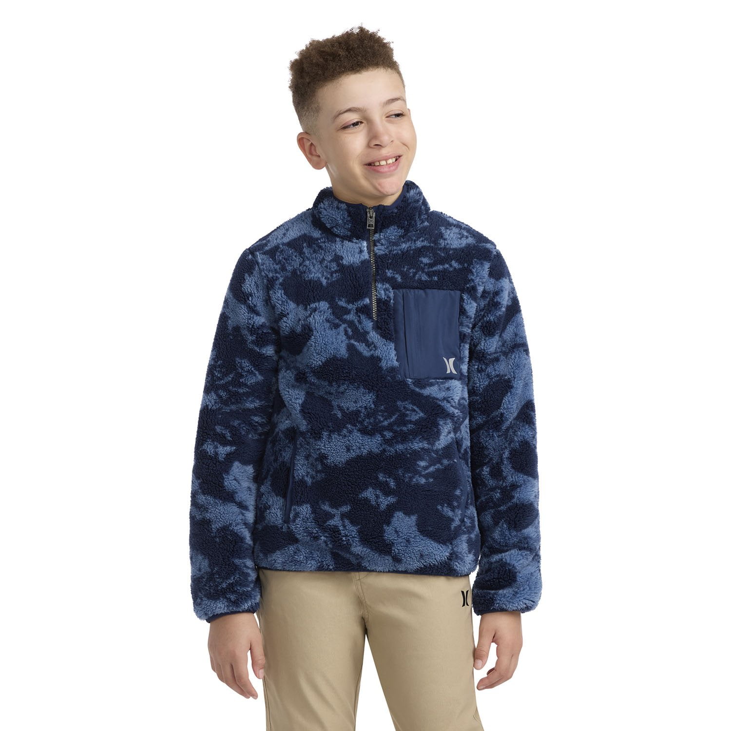 Hurley Boys Sherpa Quarter Zip Pullover - Samsclub.com