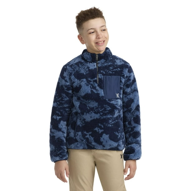 Hurley Boys Sherpa Quarter Zip Pullover - Samsclub.com