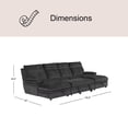 thumbnail image 4 of Skylar Convertible Sleeper Sectional with Double Chaise, 4 of 13