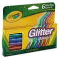 thumbnail image 2 of Crayola Glitter Markers, Medium Bullet Tip, Assorted Colors, 6/Set, 2 of 4