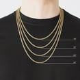 thumbnail image 6 of Braided Wheat Chain Necklace in 14K Gold, 6 of 6