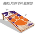 thumbnail image 5 of YouTheFan Clemson Tigers 2'x4' Cornhole Board Set, 5 of 6