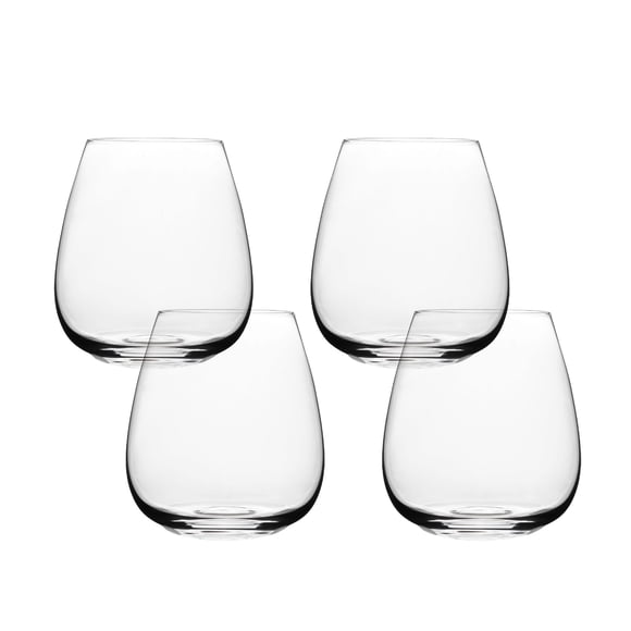 Over&Back 16oz Stemless White Wine Glasses, Set of 4