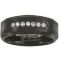 thumbnail image 1 of 0.20 CT. T.W. Round Cut Single Row Mens Diamond Band in Tungsten, 1 of 6