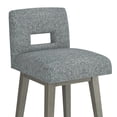 thumbnail image 16 of HH2 Home Upholstered Key Back Wood Adjustable Height Swivel Bar Stool, 16 of 19