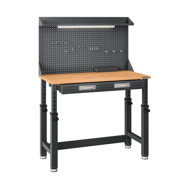 Seville Classics UltraHD Height Adjustable Lighted Work Center, 45