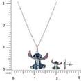 thumbnail image 6 of Lilo and Stitch Stud Earring and Pendant Necklaces Set in Sterling Silver, 6 of 12