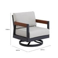 thumbnail image 13 of Mirador Nassau Deep Seating Fire Seating Set with Sunbrella Fabric, 4pc, 13 of 14