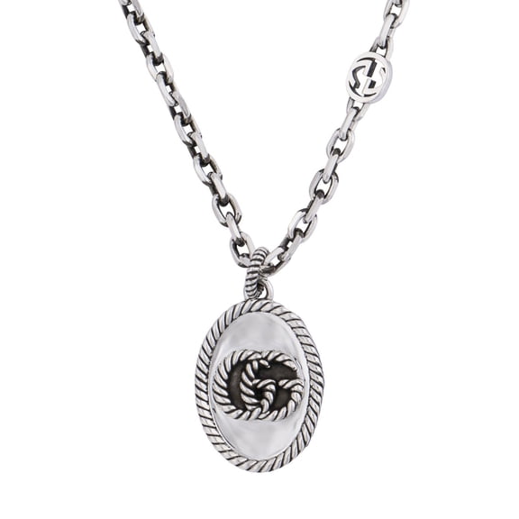 Gucci Marmont Pendant Necklace in Sterling Silver