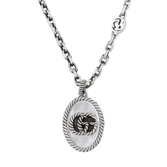Gucci Marmont Pendant Necklace in Sterling Silver