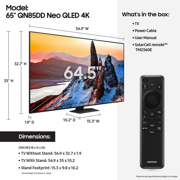 SAMSUNG 65” Class QN85D Series Neo QLED Smart TV - Samsclub.com