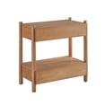 thumbnail image 7 of Bower Home Natural Wood 2-Drawer Nightstand, 7 of 10