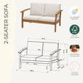 thumbnail image 6 of Amazonia Valencia Eucalyptus Deep Seating Set, 4pc, 6 of 9