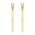 thumbnail image 6 of Open Heart Hoop Earrings in 14K Gold, 6 of 7