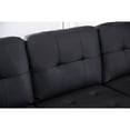 thumbnail image 5 of Claire Leather Reversible Sectional and Ottoman, Assorted Colors, 5 of 13