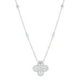thumbnail image 1 of 1.0 CT. T.W. Round Cut Flower Diamond Necklace in 14K Gold, 1 of 5