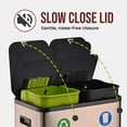 thumbnail image 5 of Simpli-Magic 16 Gallon (30L x 30L) Dual Compartment Step Trash Can, Multiple Colors – Kitchen Garbage Can with Slow-Close Lids – Waste & Recycling Bins, Odor Control, Hands-Free, Easy to Clean, 5 of 5