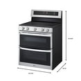 thumbnail image 5 of LG 7.3 cu. ft. Double Oven Freestanding Electric Range with ProBake Convection, 5 of 12
