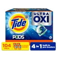 thumbnail interactive-video image 1 of Tide PODS + Ultra Oxi Liquid Detergent Pacs, 104 ct., 1 of 11