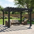 thumbnail image 1 of Range Steel Pergola with Trellis Roof & PowerPort, 1 of 14