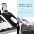 thumbnail image 3 of LAPGEAR Home Office Lap Desk with Storage, 3 of 7