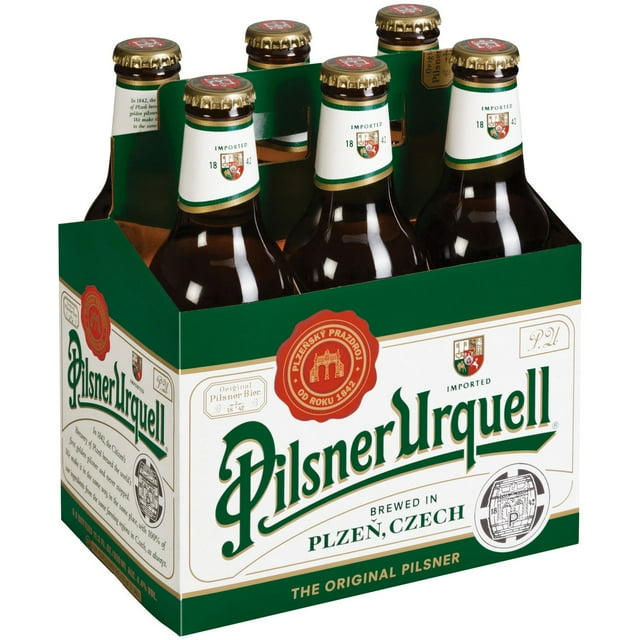 Pilsner Urquell Lager Beer, 11.2 fl. oz. bottle, 6 pk.