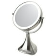 thumbnail image 2 of iHome Portable Double-Sided 9" Vanity Mirror with Bluetooth Speaker, 2 of 8