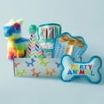 thumbnail image 2 of Party Animal Birthday Box Dog Toy Bundle, 5-Piece Set Blue, 2 of 9