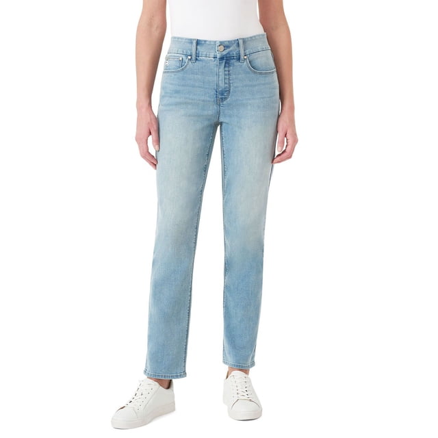 Seven7 Women's Tummyless Slim Straight Jean