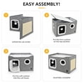 thumbnail image 6 of Member’s Mark Collapsible Cat Condo, 24 x 17 x 15 in., Choose Color, 6 of 8