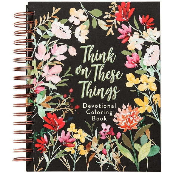 Think on These Things Devotional Coloring Book, Spiral Bound