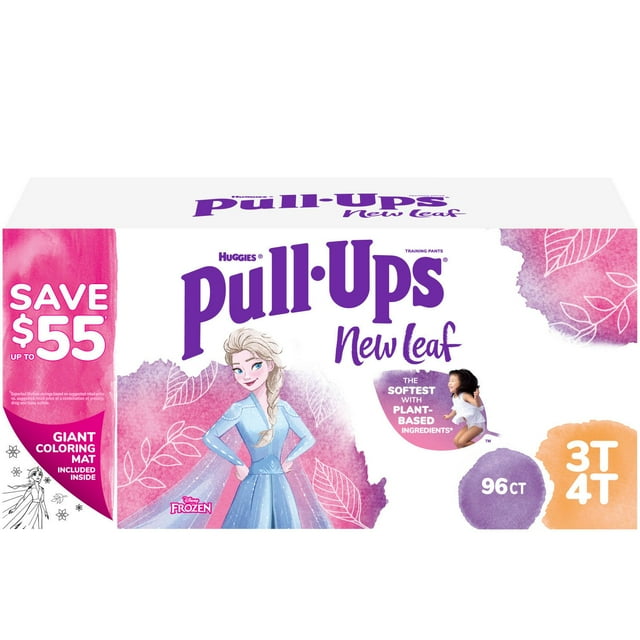 Pull-Ups New Leaf Potty Training Pants for Girls Size: 2T-5T