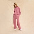 thumbnail image 5 of Champion Women's Air Layer Ribbed Wide Leg Pant, 5 of 8