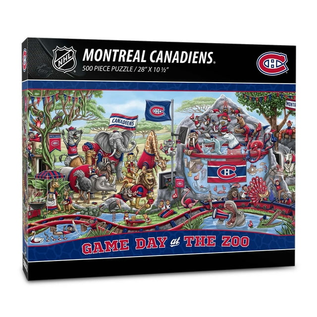 YouTheFan NHL Game Day At The Zoo 500pc Puzzle, Assorted Teams