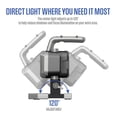 thumbnail image 4 of Westinghouse 2000 Lumen Rechargeable LED Work Light, Portable 3-Head Garage & Mechanic Light with Magnetic Side Lights, USB Power Bank and Cordless Design, 4 of 14