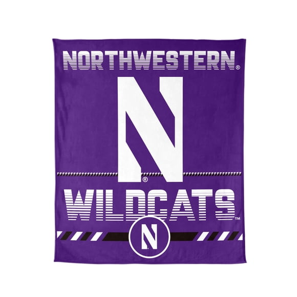 Logo Brands Northwestern Wildcats 60"x70" Super Plush Blanket