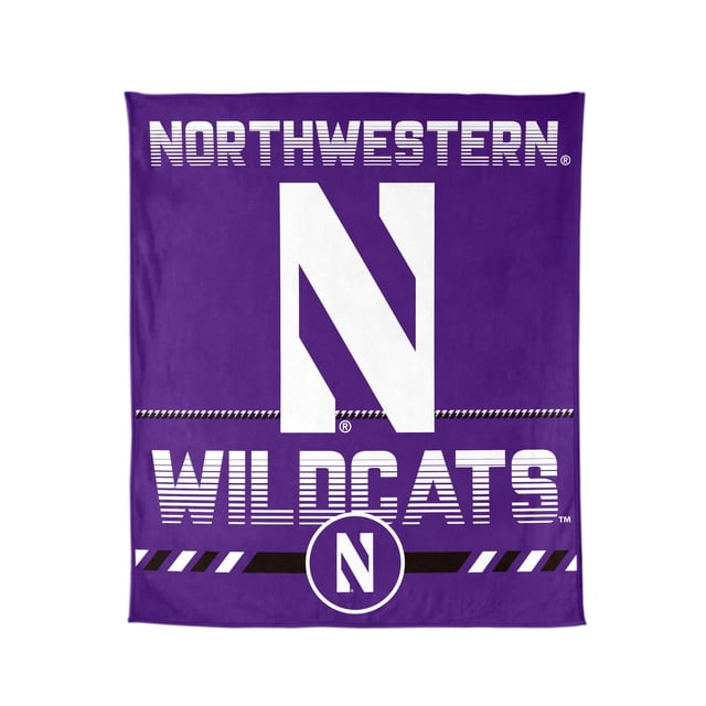 Logo Brands Northwestern Wildcats 60"x70" Super Plush Blanket