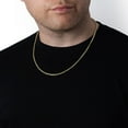 thumbnail image 7 of Semi Solid Rope Chain Necklace in 14K Gold, 7 of 12