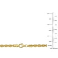 thumbnail image 2 of Diamond Cut Rope Chain Bracelet in 14K Gold, 2 of 7
